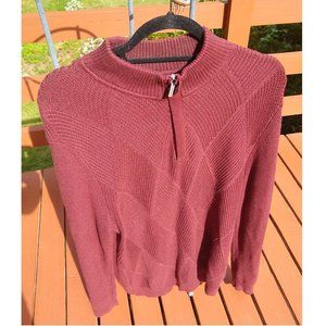 Tommy Bahama Maroon Cotton Sweater L EUC